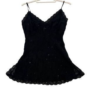 MEGHAN NOLAND | black sequin cami top S